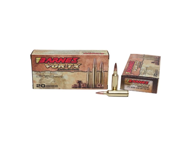 Barnes VOR TX .270 WSM 140 Grain TSX 20 Rounds