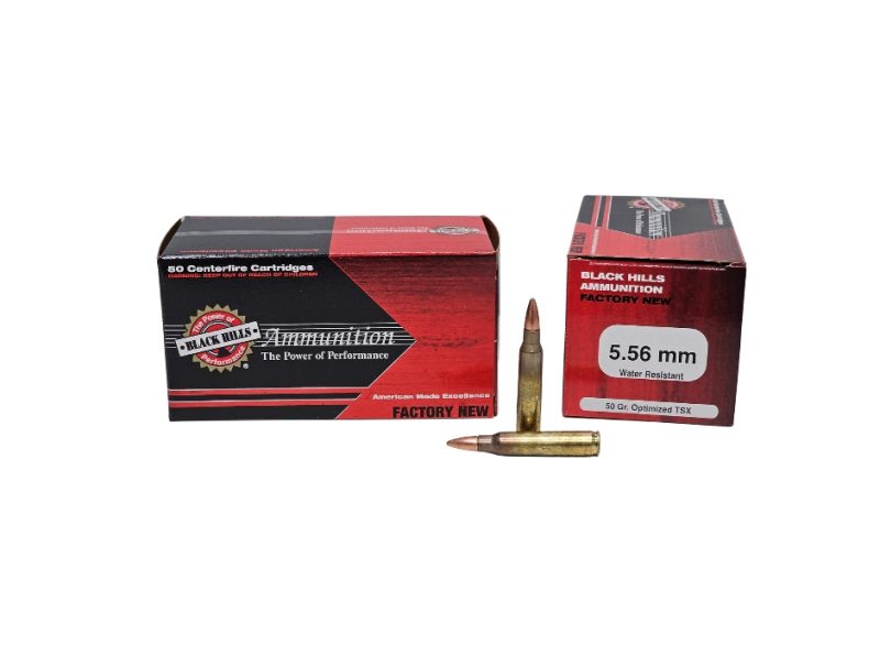 Black Hills 5.56x45mm 50 Grain Barnes Optimized TSX lead free