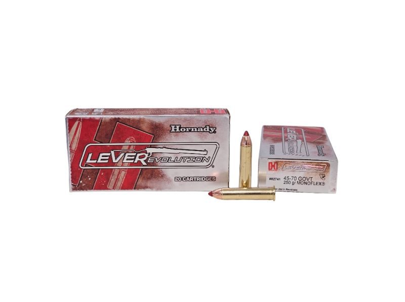 Hornady Leverevolution MONOFLEX .45 70 Govt 250 Grain lead free Hunting