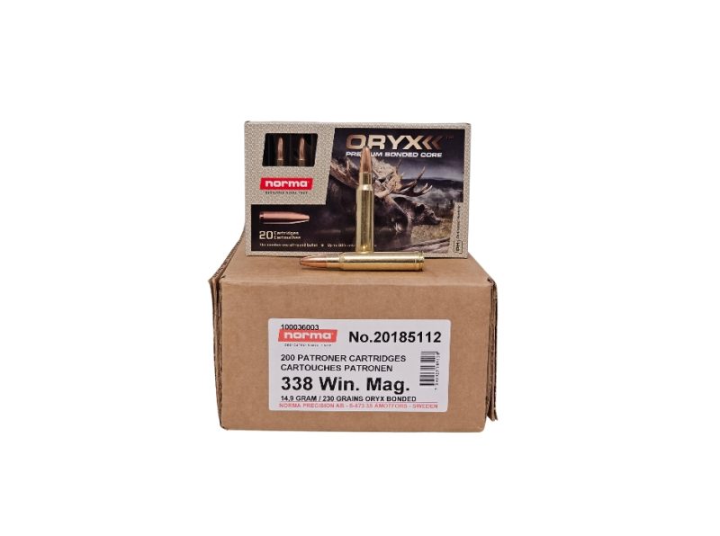 Norma ORYX .338 Win Mag CASE 230 Grain Bonded Soft Point