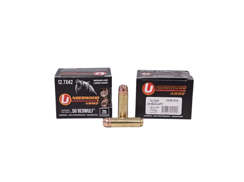 Underwood .50 Beowulf 350 Grain Hornady XTP Hunting